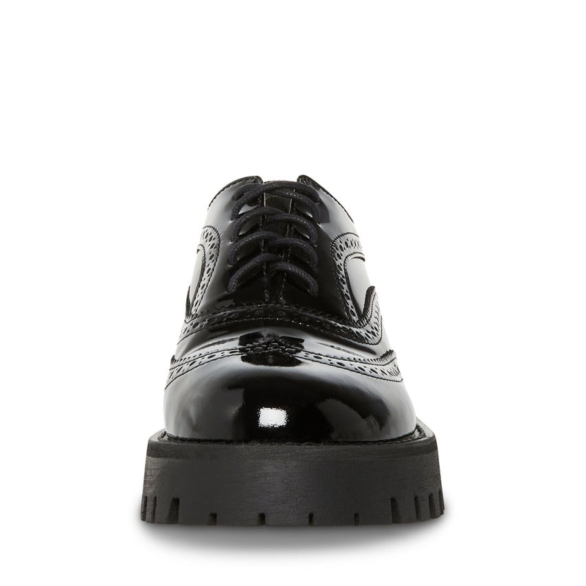 Zapatos Plataforma Steve Madden Lance Charol Mujer Negras | ES LN9S48